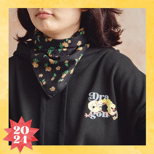 Year of the Dragon 2024 Chinese zodiac Lunar New Year Hoodie Pullover / Black
