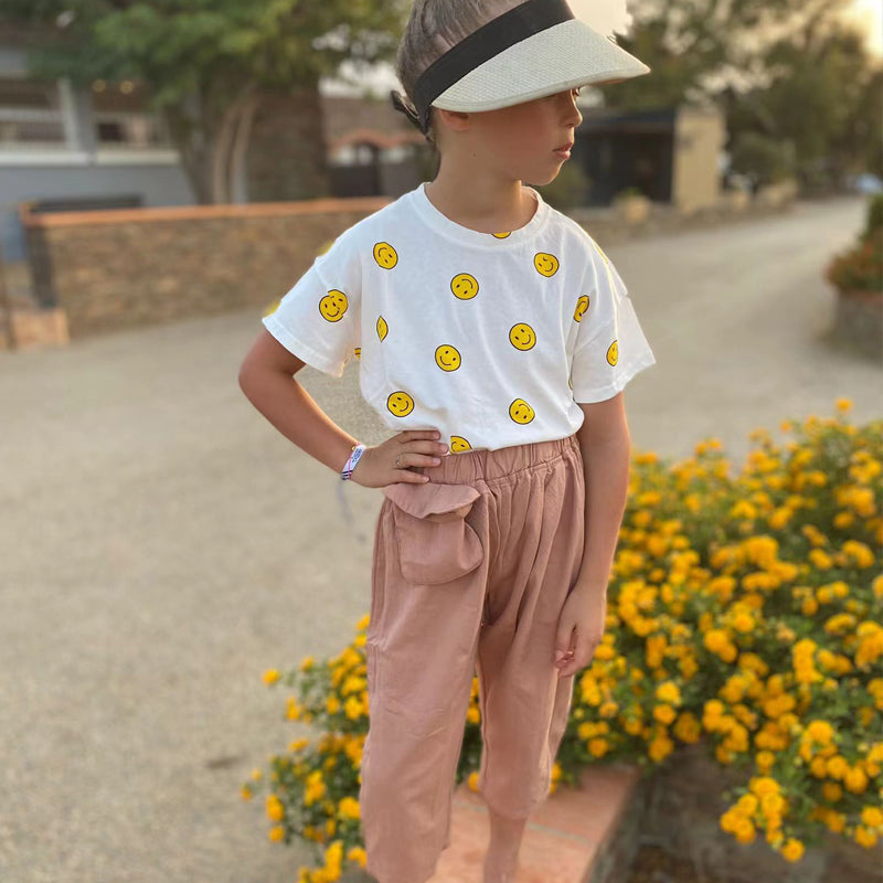 Kids Korean Style Trousers with Cute Pocket